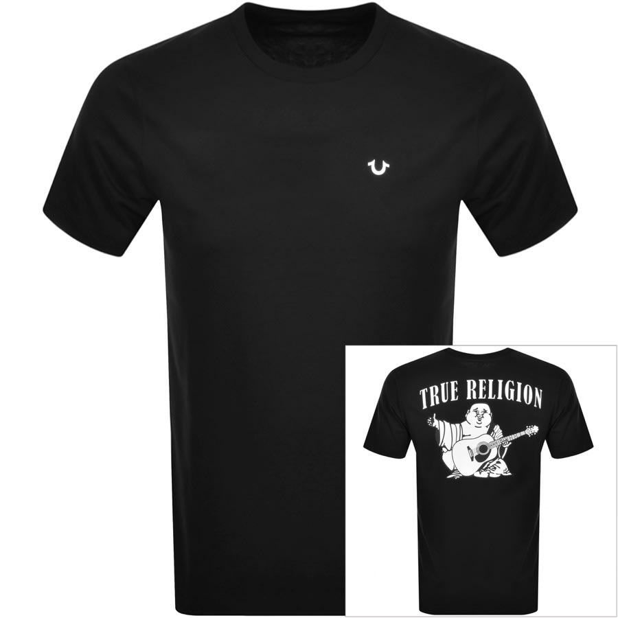 Alternative Image for ProductTrue Religion Crew Neck Logo T Shirt Black1